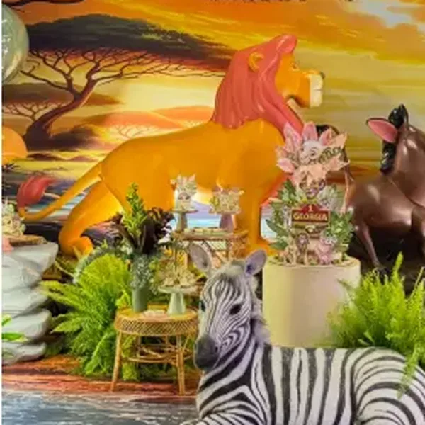 Decoração de festa infantil publicada no Instagram da Tati Pini Decor 5